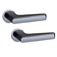 Ручки на розеті CONVEX 2015 (2015) хром/чорний матовий